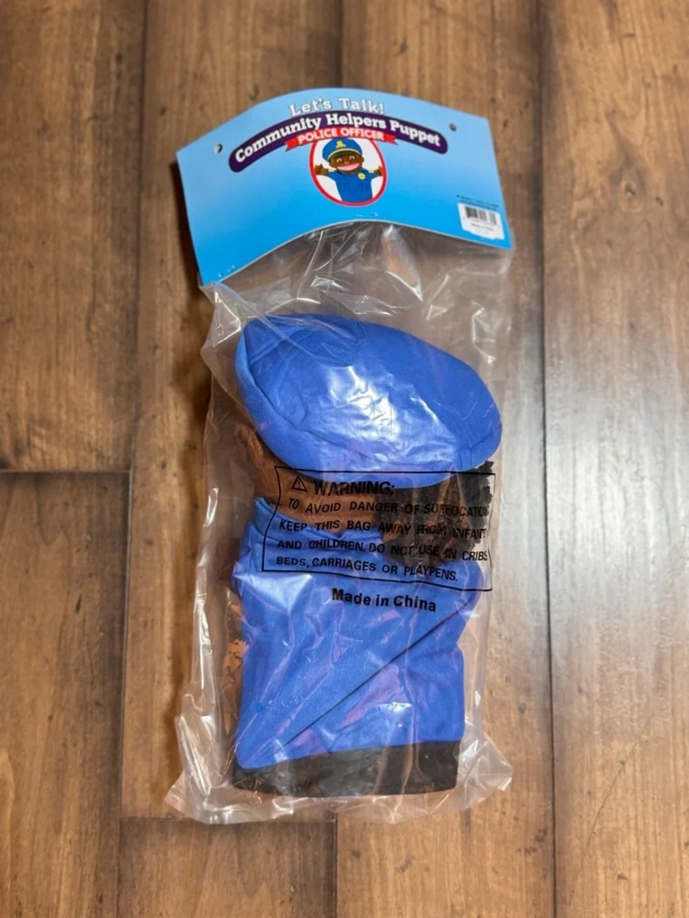 Lakeshore Community Helpers Police Officer Puppet New Sealed Plush Puppet